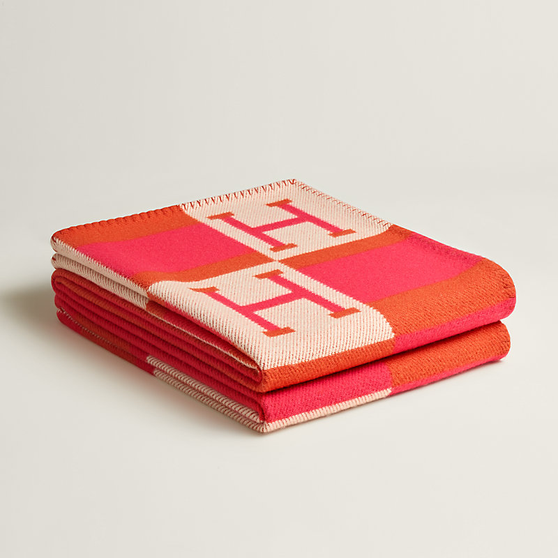 Avalon Bayadere blanket - Pink | Hermès Thailand